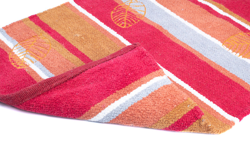 Garden Soft Cotton Chenille Mat Red