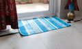 Garden Soft Cotton Chenille Mat Blue