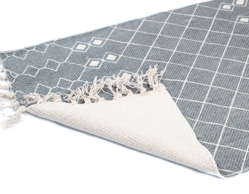 Grace Cotton Print Mat 50x70 cm-Grey