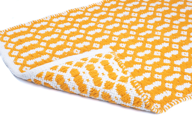 Victoria Soft Cotton Chenille Mat 50x80cm-Gold with anti skid coating