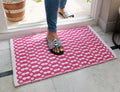 Victoria Soft Cotton Chenille Mat 50x80cm-Pink with anti skid coating