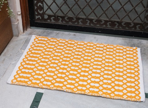 Victoria Soft Cotton Chenille Mat 50x80cm-Gold with anti skid coating