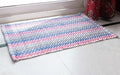 Rainbow Cotton Mat 50x70 cm- Multi Color- With Anti Skid Coating