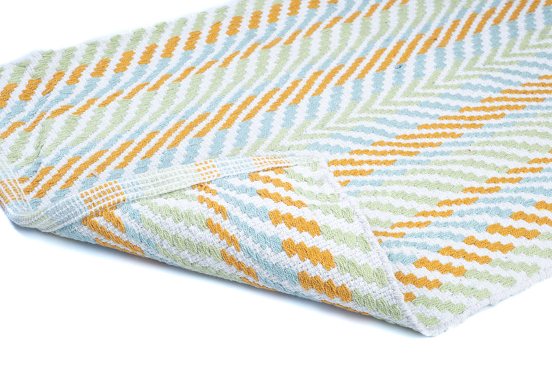 Celebrate Cotton Mat 50x70 cm- Blue-Gold