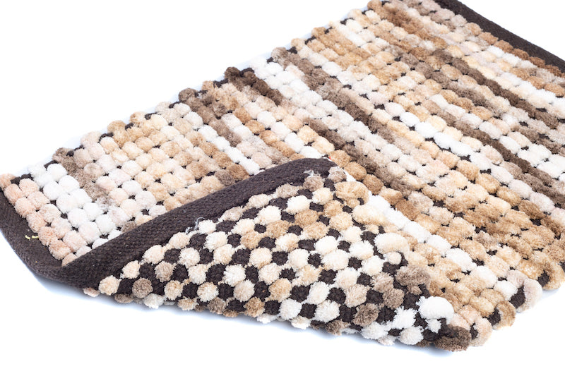 Ultra Soft Micro Chenille Foot Mat With Anti-Skid Back by Veriza