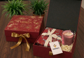 VERIZA Luxury Bedsheet & Etched Glass Scented Candle Gift Set