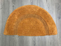 Soft Cotton  shaped bathmat with anti skid back 18x30 IN
