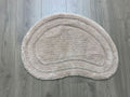 Soft Cotton  shaped bathmat with anti skid back 20x28 IN