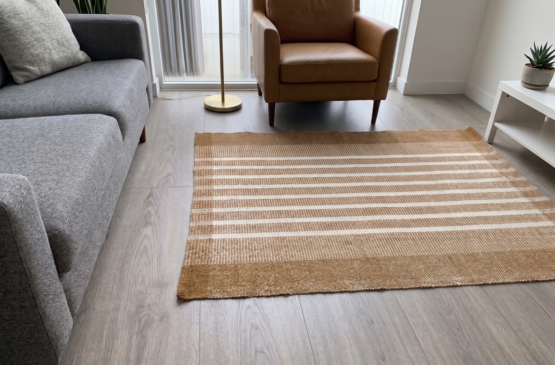 Woven Pattern Area Rug